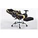Sedia Gaming Ufficio Limit XL in Tessuto I Poltrona Racing Rinforzata Max 150 kg I Poltrona Ergonomica con Ruote Nero Giallo con Poggiapiedi - Foto miniatura 3