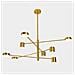Sospensione Moderna A Led In Rame, Bianco Caldo 3000k 2700lm - Foto miniatura 1