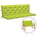 Cuscino per Panca Verde Intenso 180x (50+50) x7 cm Tessuto Oxford - Foto miniatura 1