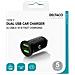 Caricabatteria Da Auto Deltaco Usb, 2x Usb-a 18 W, Ricarica Rapida, 36 W Totali - Foto miniatura 3