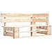 Divano a 2 Posti su Pallet con Cuscini Legno di Pino Impregnato - Foto miniatura 3