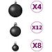 Set Palline Di Natale 100 Pz Nero - Foto miniatura 3