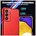 Custodia Compatibile Con Samsung Galaxy A13 5g In Rosso Metallo - Hard Case Coperchio Protettivo In Look Metallico Contro I Graffi E Gli Urti - Foto miniatura 2