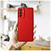 Custodia Compatibile Con Samsung Galaxy A13 5g In Rosso Metallo - Hard Case Coperchio Protettivo In Look Metallico Contro I Graffi E Gli Urti - Foto miniatura 6