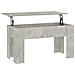 Tavolino Salotto Grigio Cemento 101x49x52 Cm Legno Multistrato - Foto miniatura 1