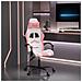 Sedia da Gaming Girevole Bianco e Rosa in Similpelle - Foto miniatura 1