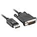 Cavo Ca-dpdv-10cu-0018-bk (displayport M - Dvi-d M; 1,8 M; Nero) - Foto miniatura 1
