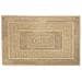 Tappeto Bagno Doccia Spugna Tinta Unita Torino Tappetino Super Assorbente In Cotone Pelo Corto Con Greca 60x90 Beige - Foto miniatura 1