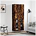 Credenza Rovere Fumo 69,5x34x180 Cm In Legno Multistrato - Foto miniatura 1