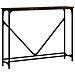 Tavolino Consolle Rovere Fumo 102x22,5x75 Cm Legno Multistrato - Foto miniatura 2
