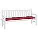 Cuscino Per Panca Rosso Vino 180x50x7 Cm In Tessuto Oxford - Foto miniatura 3