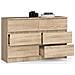 Cassettiera K140, 6 cassetti, 138x40x77 cm, Colore Sonoma Quercia - Foto miniatura 2