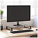 Supporto Per Monitor Nero 60x35x8cm Vetro Temperato E Metallo - Foto miniatura 1