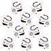 Kit 10 Faretti A Incasso Faretto 1 W Led Luce Naturale 4000 Bordo Bianco P31 - Foto miniatura 1