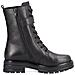 Black Casual Closed Booties Stivaletti Pelle Scarpe Donna Nero Eu 38, D2283-01 - Foto miniatura 3