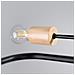 Lampadario Timbo 6 Nero Sl. 1670 - Soppalco Lampadario Nero /legno Naturale 16.5x85x58 Cm - Foto miniatura 8