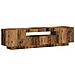 Mobile Porta TV con LED Legno Antico 160x35x40 cm Truciolato - Foto miniatura 6