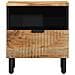 Comodini 2pz 40x33x46 cm in Legno Massello di Acacia - Foto miniatura 3