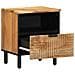 Comodini 2pz 40x33x46 cm in Legno Massello di Acacia - Foto miniatura 4