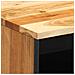 Comodini 2pz 40x33x46 cm in Legno Massello di Acacia - Foto miniatura 8