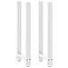 Gambe Per Tavolino Bianco 2 Pz 50x(110-111) Cm Acciaio - Foto miniatura 1