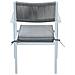 Conga - Poltrona Impilabile Con Struttura In Alluminio Bianca, Taupe O Antracite - Foto miniatura 6