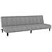 Divano Letto a 2 Posti Grigio Chiaro in Velluto - Foto miniatura 1