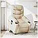 Poltrona Alzapersona Massaggiante Elettrica Crema in Tessuto - Foto miniatura 2