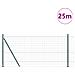 Recinzione Euro con Base in Calcestruzzo 25 x 0,8 m Verde Rete - Foto miniatura 3