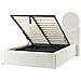Letto Contenitore Velluto A Coste Lillebonne 140 X 200 Cm Beige Chiaro - Foto miniatura 2