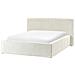 Letto Contenitore Velluto A Coste Lillebonne 140 X 200 Cm Beige Chiaro - Foto miniatura 4