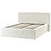 Letto Contenitore Velluto A Coste Lillebonne 140 X 200 Cm Beige Chiaro - Foto miniatura 5