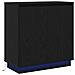 Credenza Rovere Nero 71 x 34.5 x 75 cm Legno multistrato - Foto miniatura 1