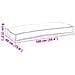 Cuscino per pallet per panca grigio 100x40x8 cm tessuto Oxford - Foto miniatura 6