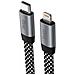 Cavo Di Ricarica E Sincronizzazione Usb-c A Lightning Pd Da 3a 3.0 27w 1.5m Magnetico, Grigio - Foto miniatura 2
