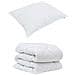 Set Coperta Invernale 2 pcs Bianco 155 x 220 cm Microfibra - Foto miniatura 1