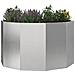 Fioriera Argento 90 x 90 x 50 cm Acciaio inossidabile - Foto miniatura 3