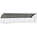 Cuccia per cani 4 pcs Argento 8 x 2 x 2 m Acciaio zincato - Foto miniatura 1