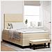Letto a molle con materasso Crema 120 x 190 cm Tessuto - Foto miniatura 2
