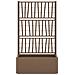 Vaso da Giardino con Trellis Marrone 80 x 36 x 140 cm PP - Foto miniatura 3