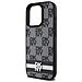 Dkny Custodia In Pelle Con Motivo A Quadri E Strisce Stampate Per Iphone 15 Pro Max - Colore Nero - Foto miniatura 6