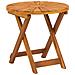 Tavolo da bistrot Naturale Ø45 x 45 cm Legno di Acacia Massello - Foto miniatura 1