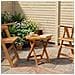 Tavolo da bistrot Naturale Ø45 x 45 cm Legno di Acacia Massello - Foto miniatura 2