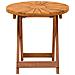 Tavolo da bistrot Naturale Ø45 x 45 cm Legno di Acacia Massello - Foto miniatura 3