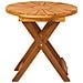 Tavolo da bistrot Naturale Ø45 x 45 cm Legno di Acacia Massello - Foto miniatura 4