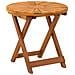 Tavolo da bistrot Naturale Ø45 x 45 cm Legno di Acacia Massello - Foto miniatura 5
