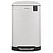 N°728,Pattumiera a pedale Acciaio inox, Capacità 30L, Compatto, Cestino estraibile, Finitura opaca,Chiusura silenziosa,Bianco - Foto miniatura 1