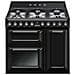 Cucina Elettrica TR93BL 6 Fuochi a Gas Forno Elettrico Colore Nero - Foto miniatura 5