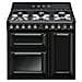Cucina Elettrica TR93BL 6 Fuochi a Gas Forno Elettrico Colore Nero - Foto miniatura 1