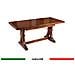 Tavolo da pranzo allungabile in legno cm 180/360x100 stile arte povera - Foto miniatura 1